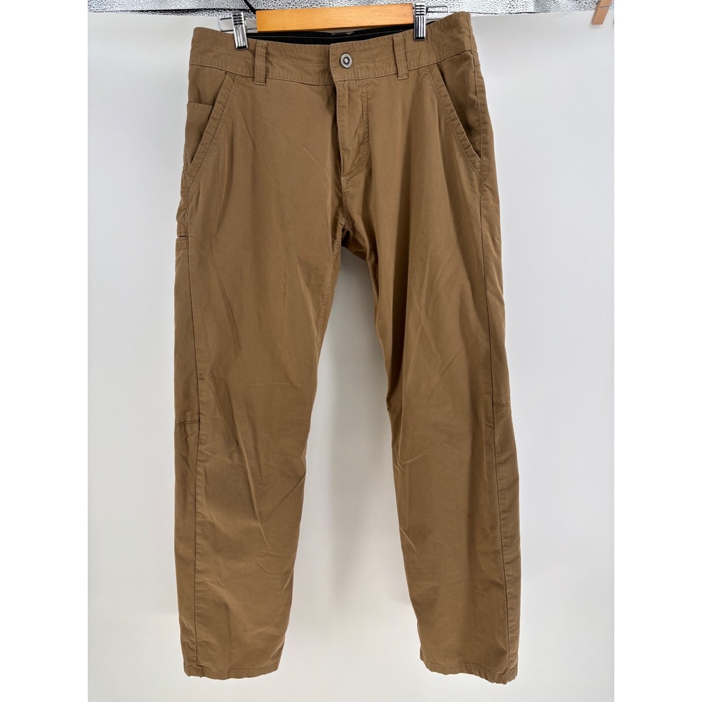 Kuhl Slax Mens 32x32 Brown Enduro Fabric Klassic Fit Technical Chino Pants 965